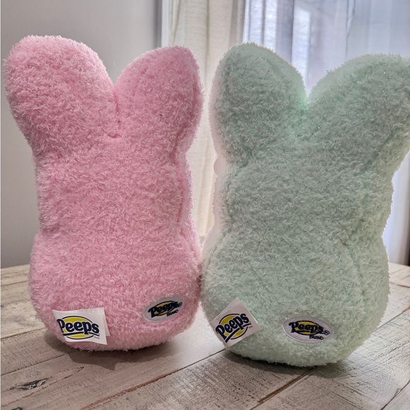 NWT - LIMITED EDITION PEEPS Pastel Pink & Green Plush Set - love WICKED vibes 💗💚 - Picture 2 of 3